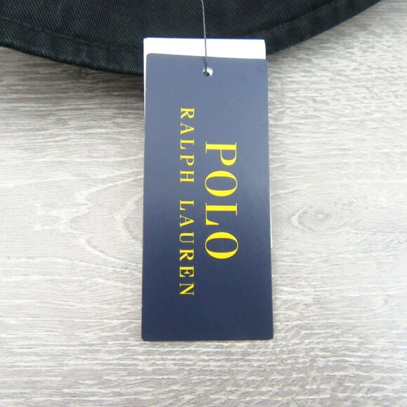 Polo Ralph Lauren Embroidered Pony Bucket Hat Adult Size S/M Black White NEW - Picture 7 of 10